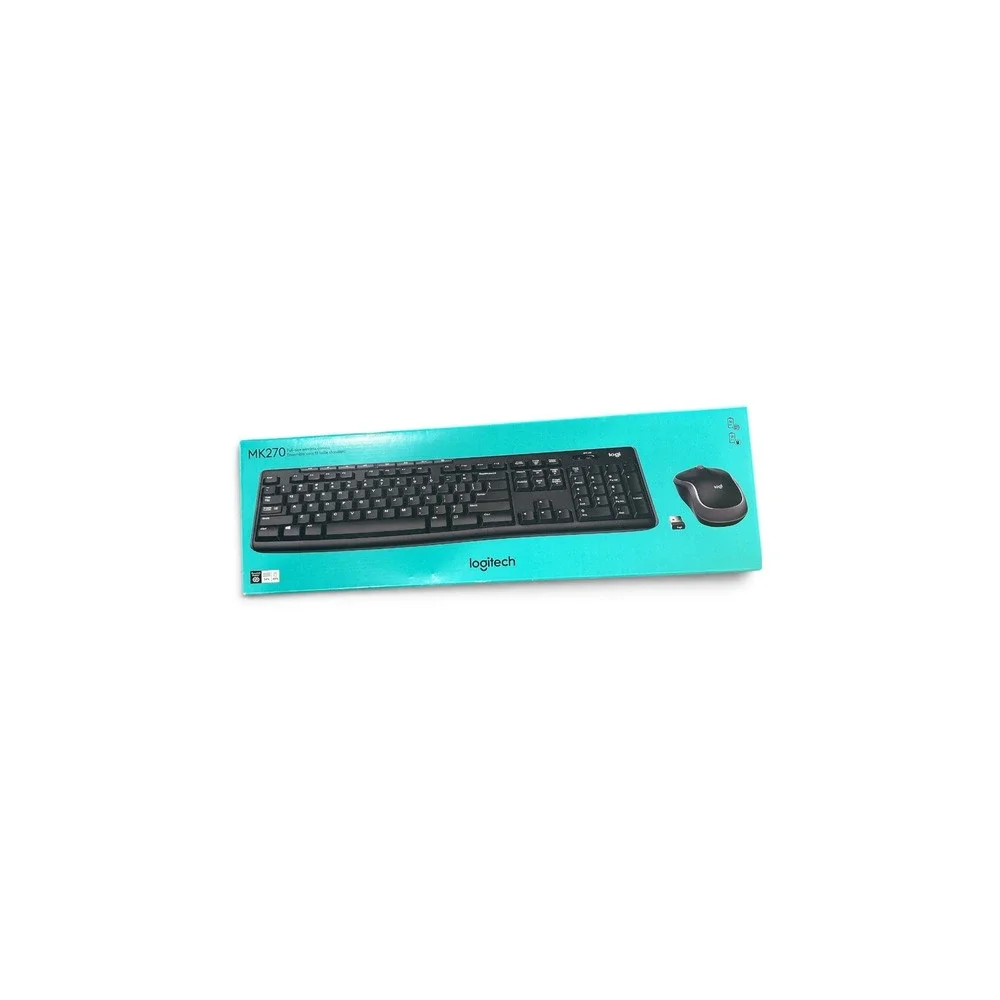 Logitech MK270 Wireless Keyboard and Mouse Combo Black 920-008813 New